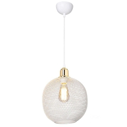 Φωτιστικό Οροφής PWL-0977 Φ26x70cm 1xΕ27 60W White-Gold