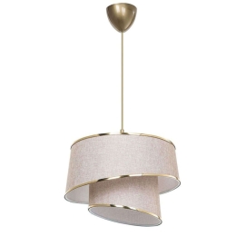 Φωτιστικό Οροφής PWL-1127 Φ32,5x65cm 1xΕ27 Beige-Gold