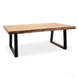 Τραπέζι Σαλονιού Miles 113-000004 115x72x41cm Walnut-Black