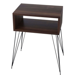 Κομοδίνο Naida 120-000140 45x30x59cm Walnut-Black
