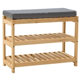 Παπουτσοθήκη Tarrot 120-000305 70x28x42cm Natural-Grey