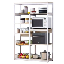 Ραφιέρα Leena 072-000039 80x30x142cm White-Natural