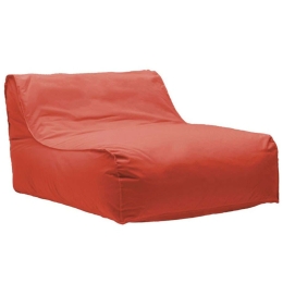 Πουφ Αδιάβροχο Leandro 056-000079 105x110x60cm Red