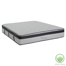 Στρώμα Utopia 100-000018 Με Ανώστρωμα Aloe Vera 30-32cm 160x200cm White Υπέρδιπλo