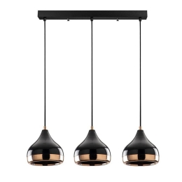 Φωτιστικό Οροφής - Ράγα PWL-0068 E27 67x17x110cm Black-Bronze