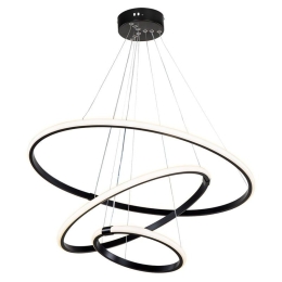 Φωτιστικό Οροφής Κρεμαστό PWL-1156 Led 60-80W Φ60x100cm Black