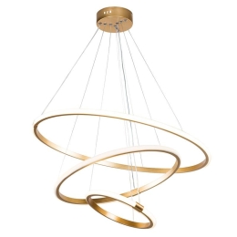 Φωτιστικό Οροφής Κρεμαστό PWL-1156 Led 60-80W Φ60x100cm Gold
