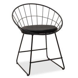 Καρέκλα Seth 058-000020 58x50x71cm Black