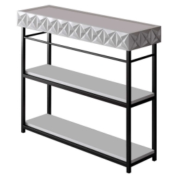 Κονσόλα 071-001502 102x32x83cm White-Black