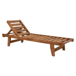 Ξαπλώστρα Sunset 211-000005 60x188x21,5cm Walnut