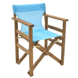 Πολυθρόνα Σκηνοθέτη Retto 237-000013 61x51x86cm Brown-Turquoise