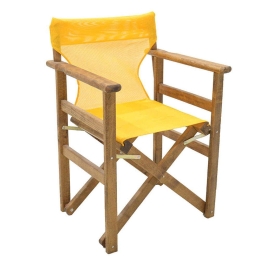 Πολυθρόνα Σκηνοθέτη Retto 237-000018 61x51x86cm Brown-Yellow