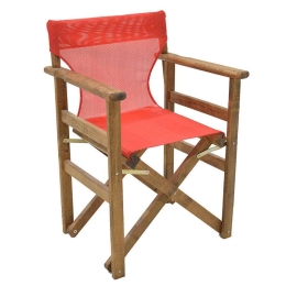Πολυθρόνα Σκηνοθέτη Retto 237-000020 61x51x86cm Brown-Red