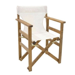 Πολυθρόνα Σκηνοθέτη Retto 237-000022 61x51x86cm Brown-White