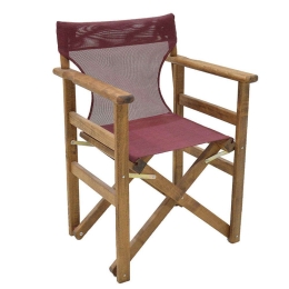 Πολυθρόνα Σκηνοθέτη Retto 237-000024 61x51x86cm Brown-Bordeaux