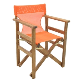 Πολυθρόνα Σκηνοθέτη Retto 237-000026 61x51x86cm Brown-Orange