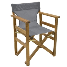Πολυθρόνα Σκηνοθέτη Retto 237-000035 61x51x86cm Walnut-Grey