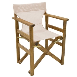 Πολυθρόνα Σκηνοθέτη Retto 237-000036 61x51x86cm Walnut-Beige
