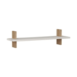 Ράφι Τοίχου Must 119-000947 80x20x20cm Natural-White