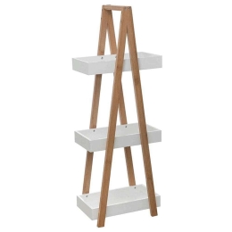 Ραφιέρα Επιδαπέδια 3 Θέσεων Nancy 199-000013 30x18x82cm Natural-White