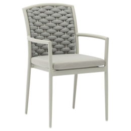 Πολυθρόνα Κήπου Moritz 216-000008 57x64x87cm Grey-Beige