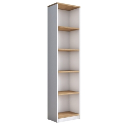 Βιβλιοθήκη Goldie 182-000054 40x25x161.80cm White-Natural