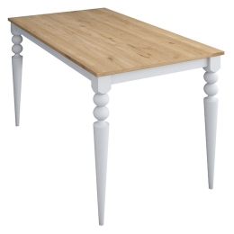 Τραπέζι Rosette 182-000057 120x70x73.8cm Natural-White