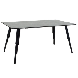 Τραπέζι Lifo 096-000029 160x90x75cm Anthracite Cement-Black