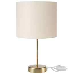 Φωτιστικό Επιτραπέζιο PWL-1183 147-000100 Φ22x36,5cm E27 20W Cream-Gold