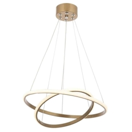 Φωτιστικό Οροφής PWL-1163 099-000135 LED 4000K Φ40x80cm Gold