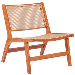 Πολυθρόνα Merritt 236-000002 66x72x72cm Natural-Walnut