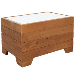 Τραπέζι Otis 211-000012 60x42x35cm Walnut-White