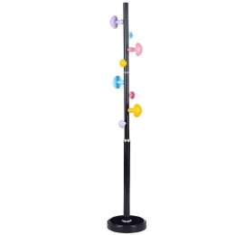 Καλόγερος Violetta 226-000016 Φ31x167cm Multi-Black Μέταλλο