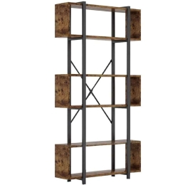 Βιβλιοθήκη Graham 197-000061 120x22x185cm Walnut-Black