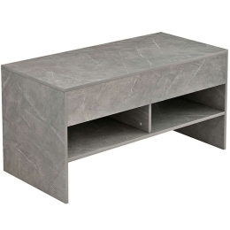 Τραπέζι Σαλονιού Law 230-000002 100x48x50cm Marble Effect Grey
