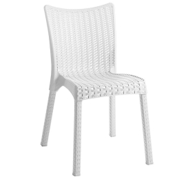 Καρέκλα Confident 253-000042 50x55x83cm White