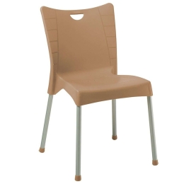 Καρέκλα Crafted 253-000037 50x55x83cm Cappuccino-Grey