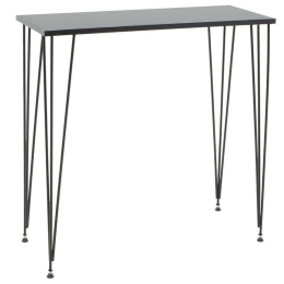Κονσόλα Bruce 197-000147 90x35x85cm Black Μελαμίνη,Μέταλλο