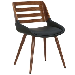 Καρέκλα Brody 106-000035 51x55x76cm Natural-Black Ξύλο,PU