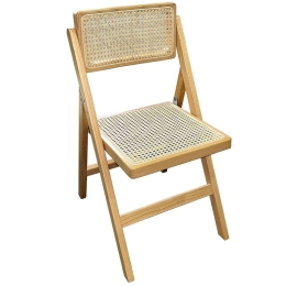 Καρέκλα Πτυσσόμενη Yoko 167-000014 45x54x81cm Beige-Natural