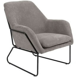 Πολυθρόνα Indelible 255-000005 76x67x81cm Grey-Black
