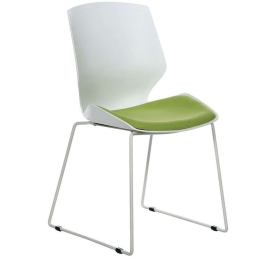 Καρέκλα Επισκέπτη Genuine 254-000011 48x43x88cm White-Green