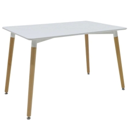 Τραπέζι Natali 127-000143 150x80x75cm Natural-White Mdf,Ξύλο