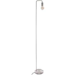 Φωτιστικό Δαπέδου Keli 199-000522 1xE27 40W 20x2,7x150cm Silver