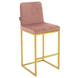 Σκαμπό Μπαρ Hydro 029-000183 46x52x100cm Apple-Gold