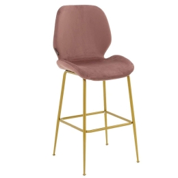 Σκαμπό Μπαρ Impel 029-000190 46x51x99cm Apple-Gold