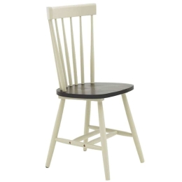 Καρέκλα Larus 250-000006 50x49x90cm Anthracite-White Rubberwood