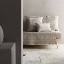 Ριχτάρι Calma 395/15 Calma Grey Gofis Home Τριθέσιο 180x310cm Βαμβάκι-Ακρυλικό
