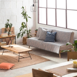 Ριχτάρι Emerald 144/09 Jean Blue Gofis Home Τριθέσιο 180x310cm Βαμβάκι-Πολυέστερ