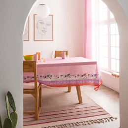 Τραπεζομάντηλο Eris 540/17 Pink Gofis Home 145Χ220 Πολυέστερ